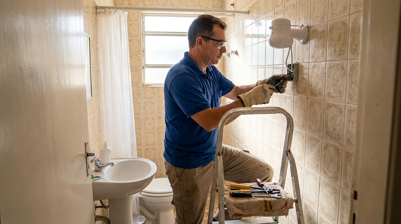Instalação de chuveiro em Teresina‑PI